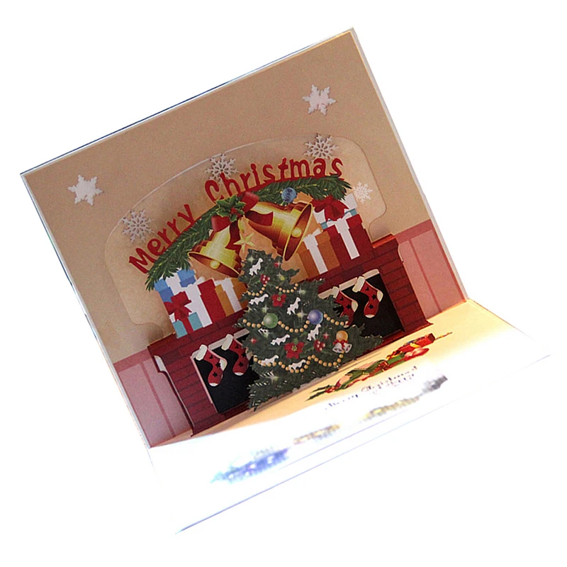 Practical Boutique Christmas Cards Merry 3D Cards Wedding Lover Happy Birthday Anniversary Greeting Cards convite the Christmas