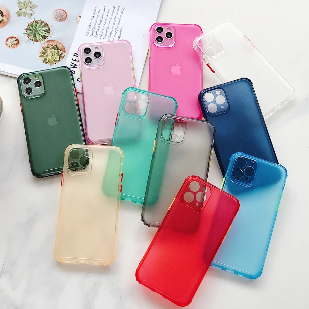 Fluorescent Bumper Hard PC Shockproof Phone case For Note10 pro plus M10 M40S A10 A750 A70 A50 A51 A30 A20E A10S A9 Starpro 2018 | Мобильные