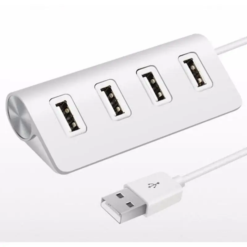 Лидер продаж 27 см USB 2,0 4-Порты и разъёмы Multi HUB разветвитель Алюминий адаптер USB2.0 ноутбук с Скорость для ПК наушники высокое C1X7