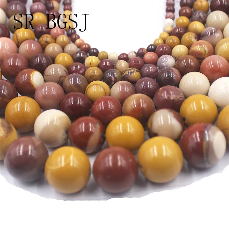 Free Shipping 4mm-16mm Mookaite Jaspers Gems Loose Natural Round Stone Beads DIY String 15" | Украшения и аксессуары