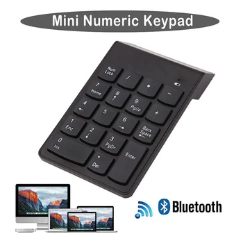 

Wireless Numeric Keyboard Bluetooth 3.0 Mini Numeric Keypad Number Pad 18 Keys Digital Keyboard For PC Desktop Laptop Notebook