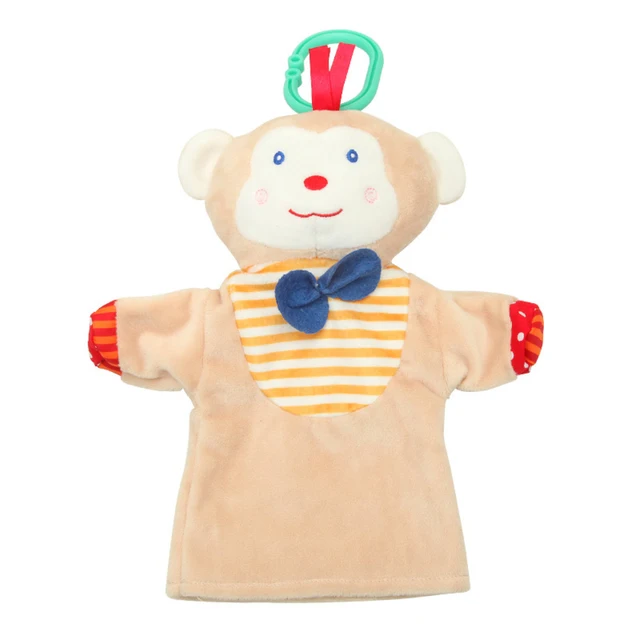 Little Monkey Frog Duck Doll Soothing Towel Cute Cartoon Animal Hand Puppet Stuffed Toy 5