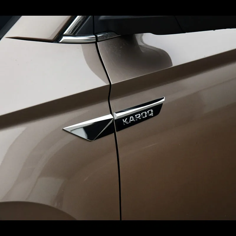 Оригинальная качественная наклейка на боковое крыло значок эмблема Для Skoda KAROQ |