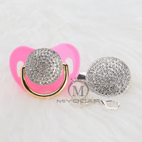 AS-3 0-6M MIYOCAR BLING all silver gold bling пустышка и пустышка зажим уникальный дизайн Детские SGS сертификат Безопасный и уникальный как - Цвет: AS-3 0-6M