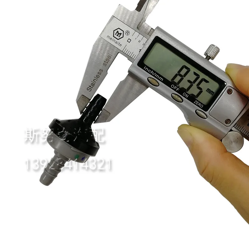 High qualtiy ID6 black plastic one-way valve non-return valve one way air pump vacuum check 1pc