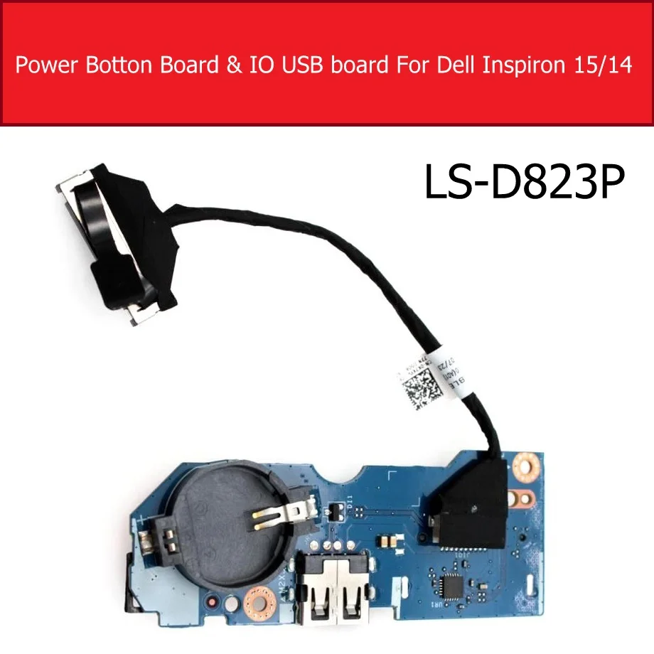 Натуральная On/Off Мощность доска для DELL Inspiron 15/14 7560 7460 7472 7000 USB IO доска LS-D823P DS-карты Джек Замена материнской платы