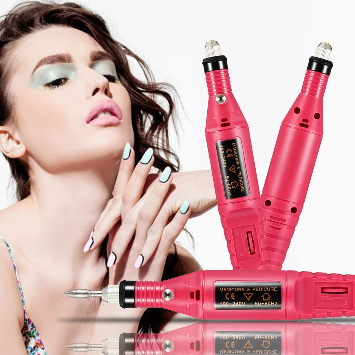 

Plug Charging Electric Nail Drill Machine Kit Remove Polish Nail Art Pen Pedicure Nail File Manicure Machine Nail Portable Tool