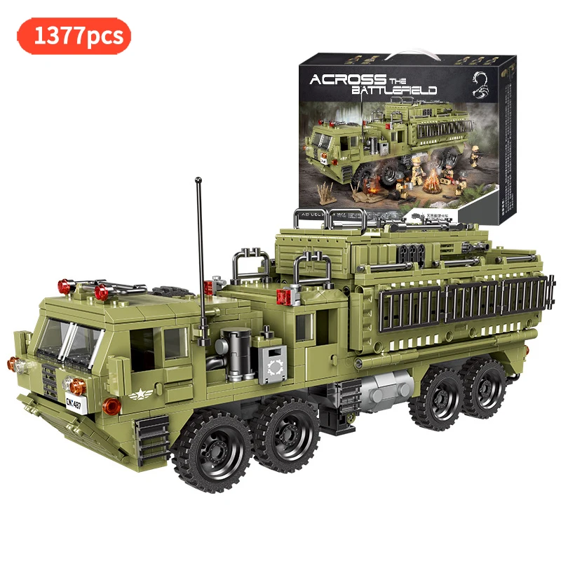 Military War Jungle Commando Heavy Truck Artillery Tank Army Vehicle Building Blocks Brick Toys for Boy Gift | Игрушки и хобби