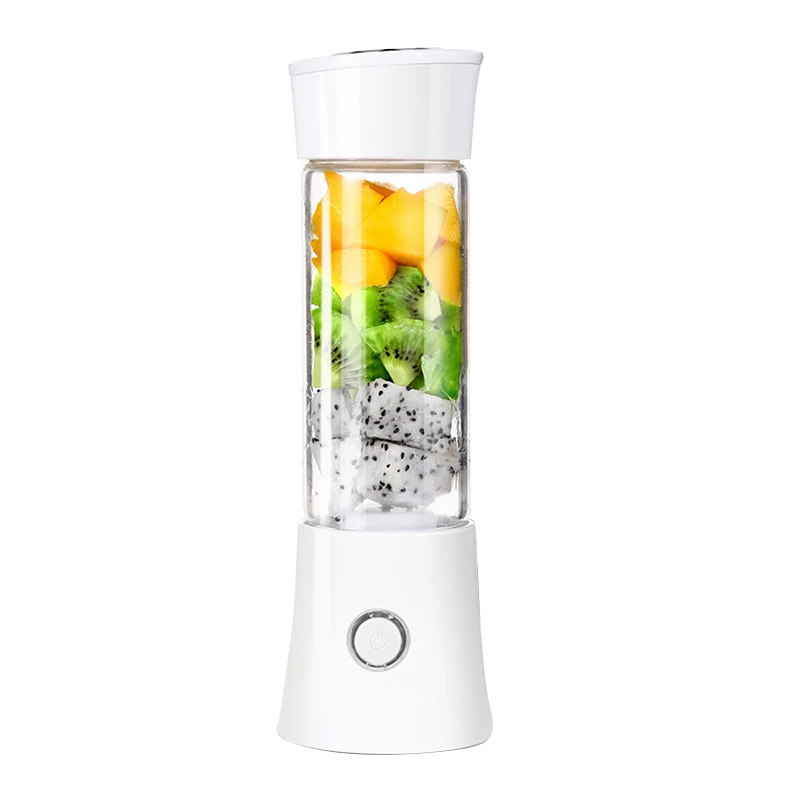 Блендер персонального размера, портативный одиночный обслуживающий Usb подзаряжаемый блендер для коктейлей и смузи, путешествий персональный, сок, ребенок F - Цвет: White