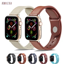 Кожаный чехол+ Силиконовый ремешок для apple watch band 44 мм 40 мм наручных часов iwatch, ремешок 42 мм, 38 мм, ремешок для часов, correa в едином положении во время занятий легкой атлетикой, apple watch 5/4/3 браслет