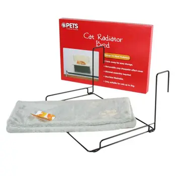 

Cats and dogs radiator bed warm plush mattress cradle animal plush puppies pet cats bed with warm Club(gray)