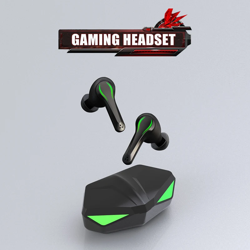 

TWS Bluetooth Gaming Earbuds Low Latency Mini Stereo True Wireless Earphones In ear Bass Audio Sound with 2 Mic for phone