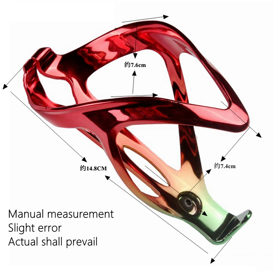 Bicycle Water Bottle Cage Bicycle Bottle Holder Water Bottle Holder ODI Bicycle Bottle Cage Electroplating Rainbow Fiberglass Nylon MTB Bike Water Cup Holder Drink Bottle Bracket Riding Equipment
