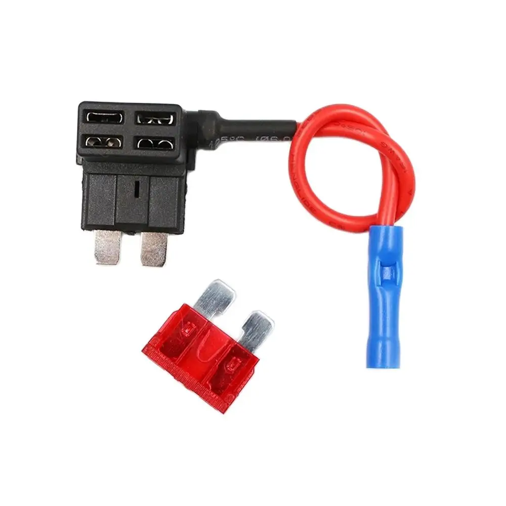 12V Fuse Holder Add-a-Circuit TAP Adapter Micro Mini Standard Ford ATM APM Blade Auto Fuse with 10A Blade Car with Holder fuse holder,car fuses kit