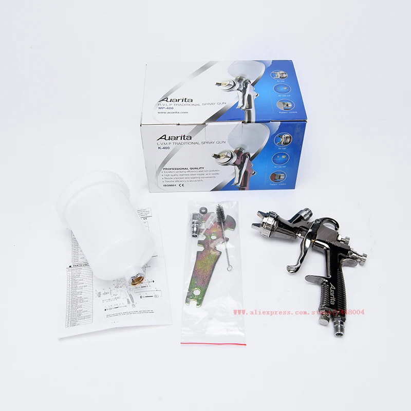 Auarita MP-102 1.0mm Nozzle Mini Professional LVLP Spray Gun 250ml cup  facePaint