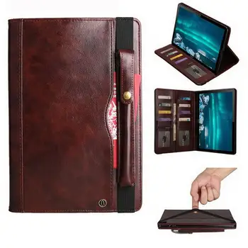 

Case for Huawei Mediapad M6 10.8 PU Leather Cover for Huawei M6 10.8 2019 with Wallet Bag Card Slot Pen Sleeve Stand+Film+Stylus