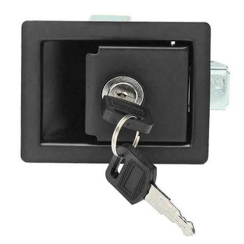 

2 Pcs Rv Car Paddle Entry Door Lock Latch Handle Knob Camper-Trailer Pull Type Panel Door Lock
