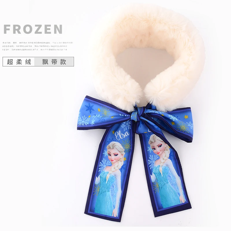 1 шт., настоящий шарф disney Frozen2, Эльза, Анна, Снежная королева, теплые шарфы для девочек с героями мультфильмов, теплые шарфы для шеи, игрушки, подарок на день рождения, Рождество