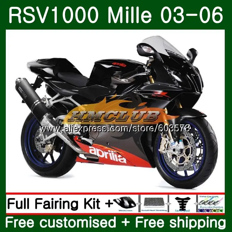 Набор для ухода за кожей Aprilia Mille RSV 1000 R RR 2003 2004 2005 2006 42CL. 6 глянцевый черный RSV1000RR