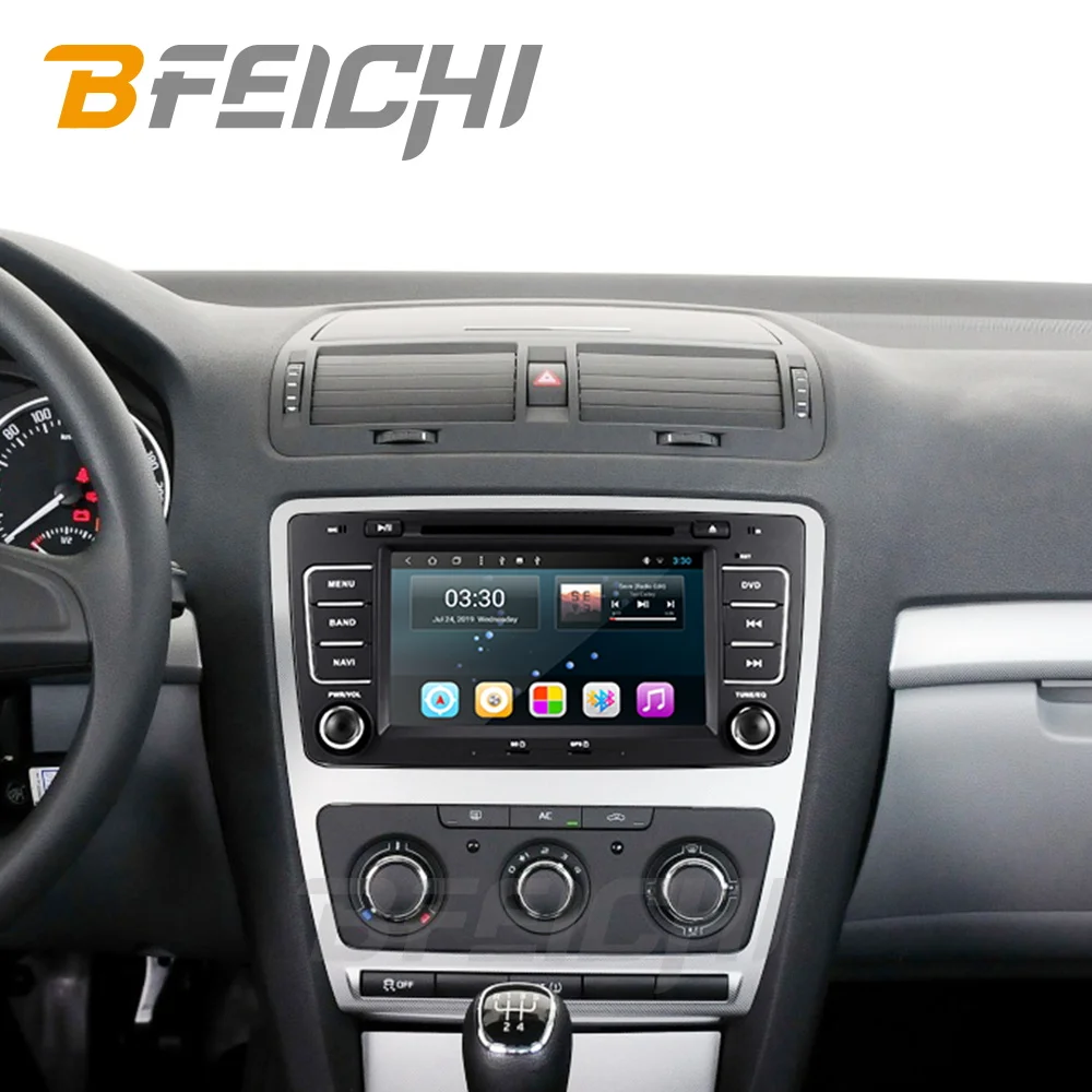 Bfeichi android 9,0 T8 автомобильный dvd для Skoda Octavia 2009 2010 2011 2012 2013 автомобиль радио gps навигации