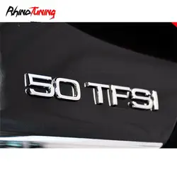 Внутреннее зеркало для автомобиля 50 TFSI Автомобильная эмблема задний значок абс авто стиль Стикеры для A8L A7 516