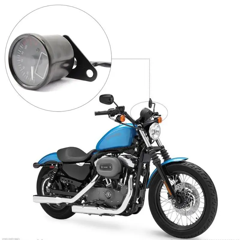12V мотоциклетный Спидометр Подсветка цифровых топлива метр одометра датчик