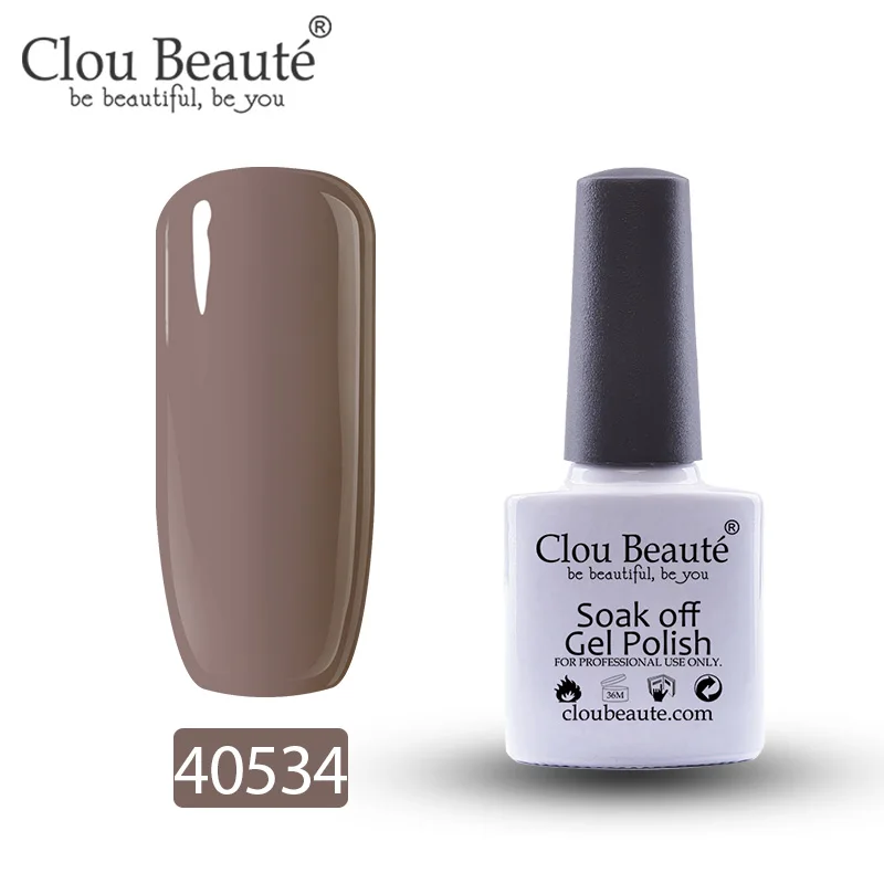 Гель-лак для ногтей Clou Beaute 79 цветов полуперманентный замачивающийся лак для ногтей маникюрный УФ СВЕТОДИОДНЫЙ Цветной Гель-лак 10 мл серия Nude - Цвет: 40534