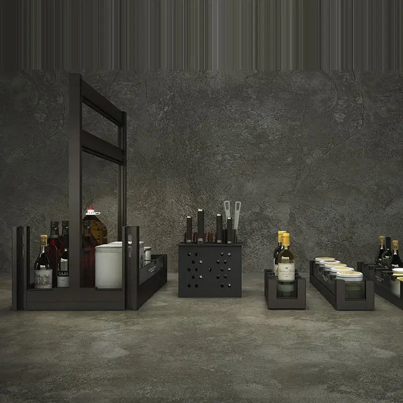 Organizador Armario Cocina Keuken Cestas Corredera аксессуары Органайзер Kuchnia Cozinha стойка кухня шкаф корзина