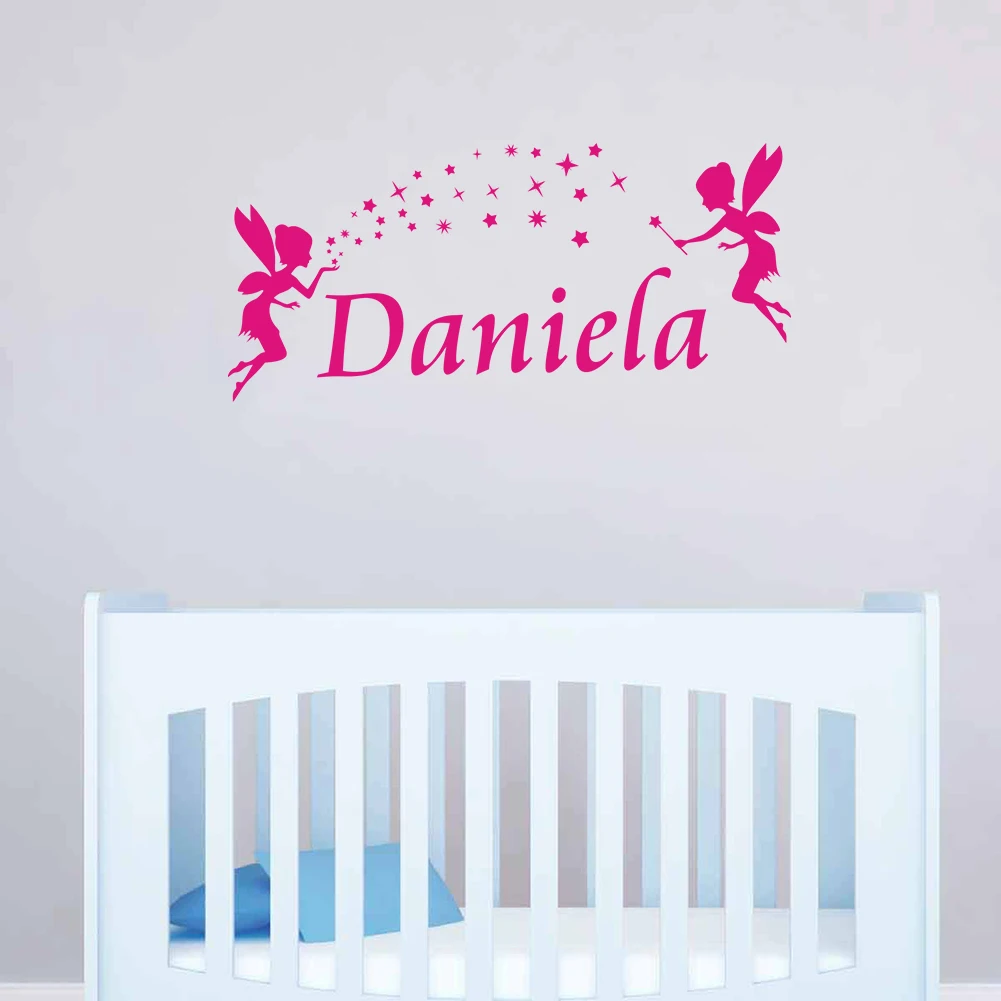 

Fairy Personalized Customizable Name Wall Sticker Decal Mural Baby Nursery Girls Bedroom Decoration