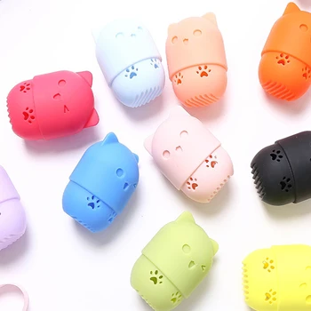 

10/20/30 Mini Sponge Egg With 10 Colors Shape Makeup Sponge Silicone Holder Potable Cosmetic Puff Mini Powder Puff