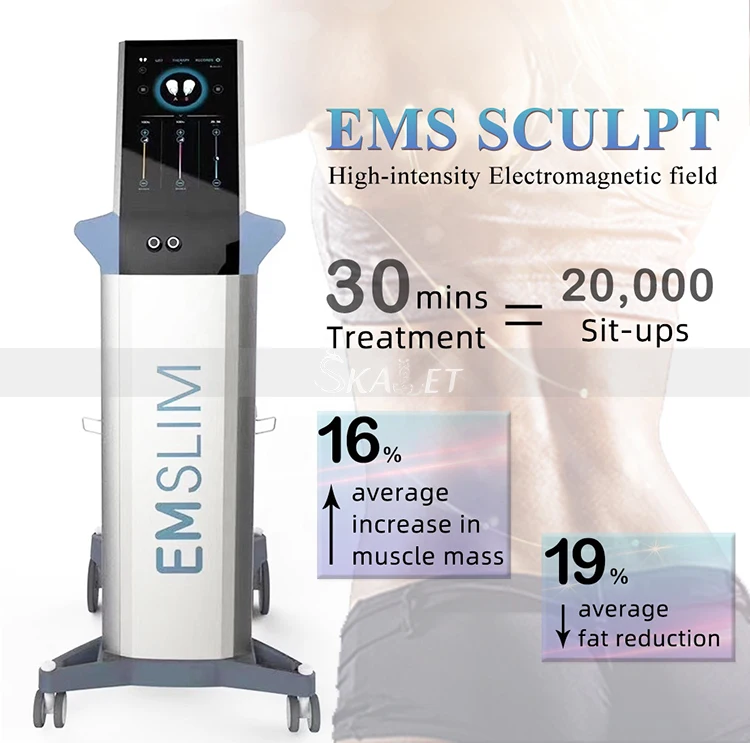 

Non-invasive Body Sculpture Technology EMSlim Fat Removal Muscle Body Contouring Muscle Stimulating EMS Sculpting Machine