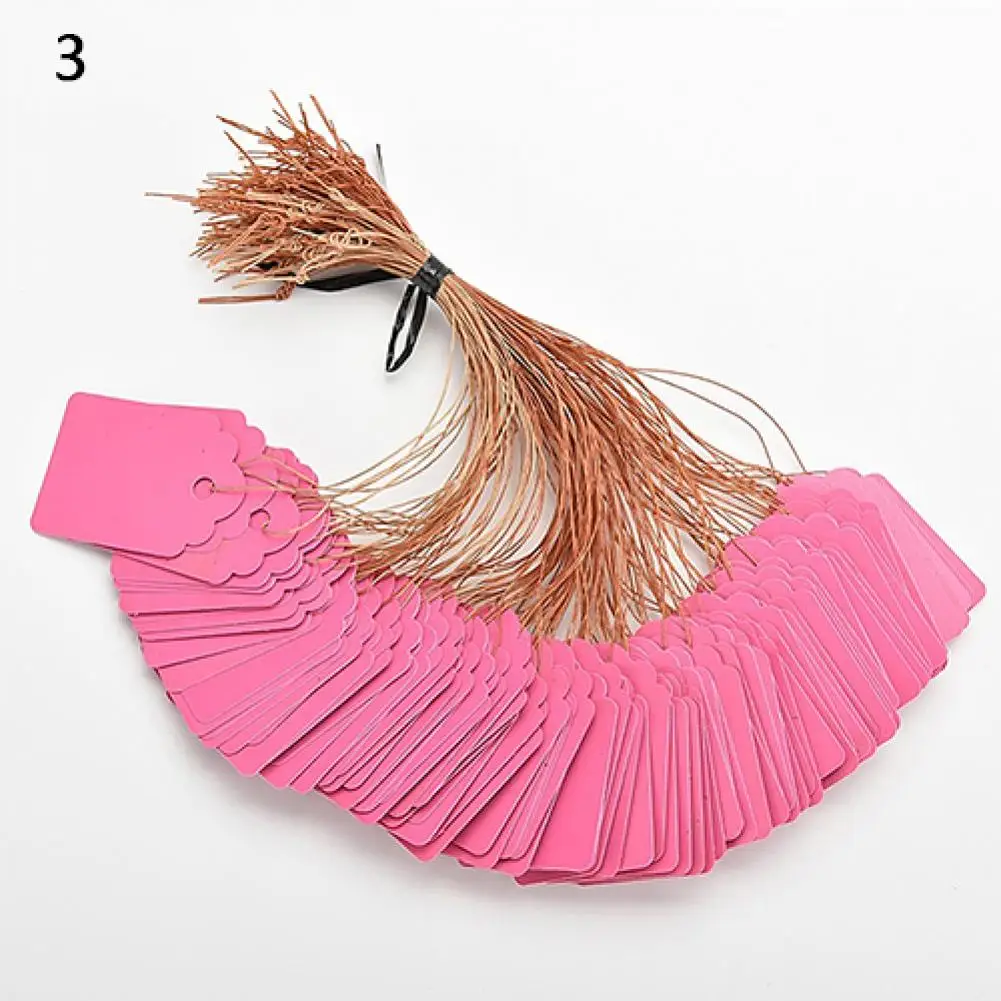 Garden Labels 100 Pcs Plastic Waterproof Plant Name Tags Strip Line Gardening Labels Signs Mark Tools Flower Shop Garden Accessories