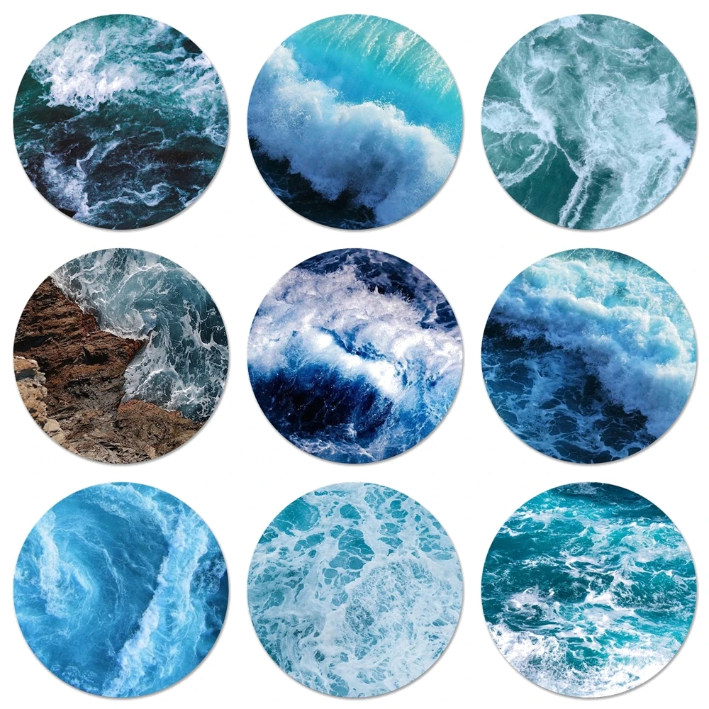 58mm blue sea Icons Pins Badge Decoration Brooches Metal Badges For Clothes Backpack | Дом и сад