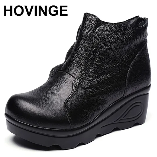 HOVINGE Platform 지퍼 발목 겨울 신발 여성 부츠: 따뜻함과 스타일의 완벽한 조화 추천