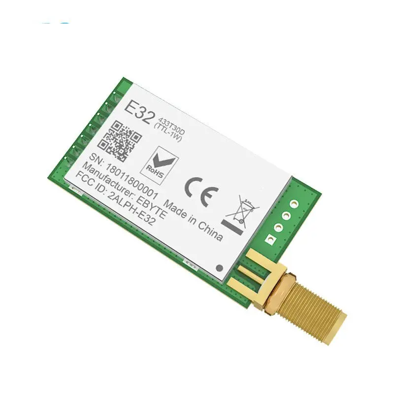 

SX1278 SX1276 433MHz rf Module Transmitter Receiver 8000m E32-433T30D UART Long Range 433 MHz 1W Wireless rf Transceiver