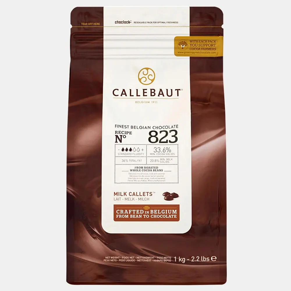 Шоколад в каплях Callebaut молочный 33