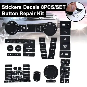 

For VW For Volkswagen Touareg 04-09 Steering Wheel Windows Headlight Climate Switch Worn Button Auto Stickers Decals Replacement