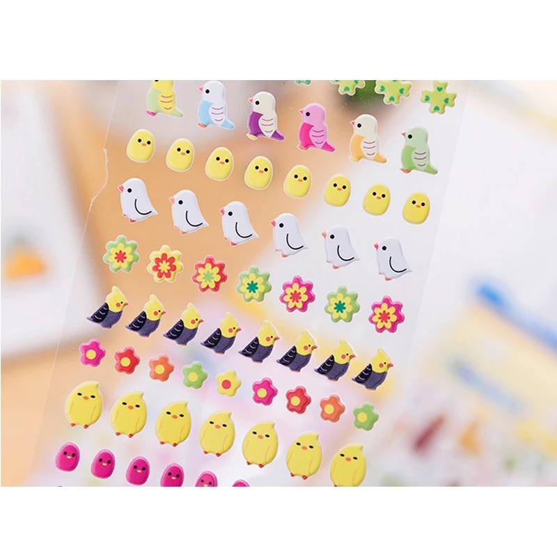 40 пакетов 3d альбом для стикеров Kawaii мультфильм настенные украшения творческий настольная книга дневник diy Скрапбукинг
