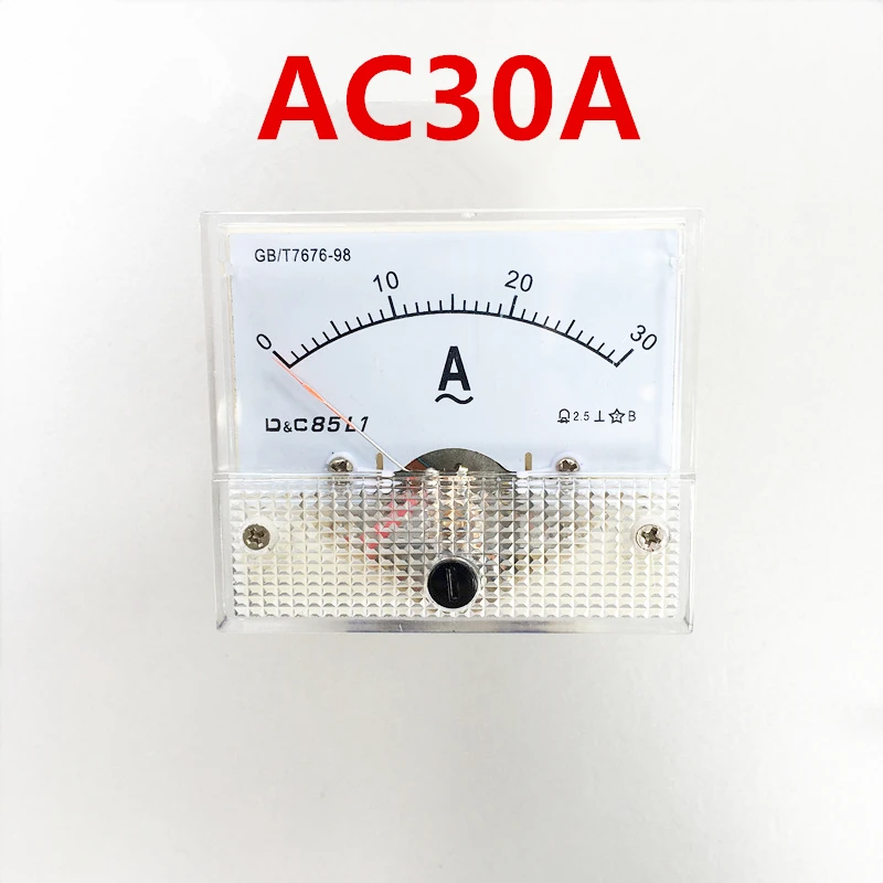 85L1 AC аналоговая панель измерителя тока 50mA 500mA 1A 5A 10A 20A 50A 100A Датчик тока механические амперметр
