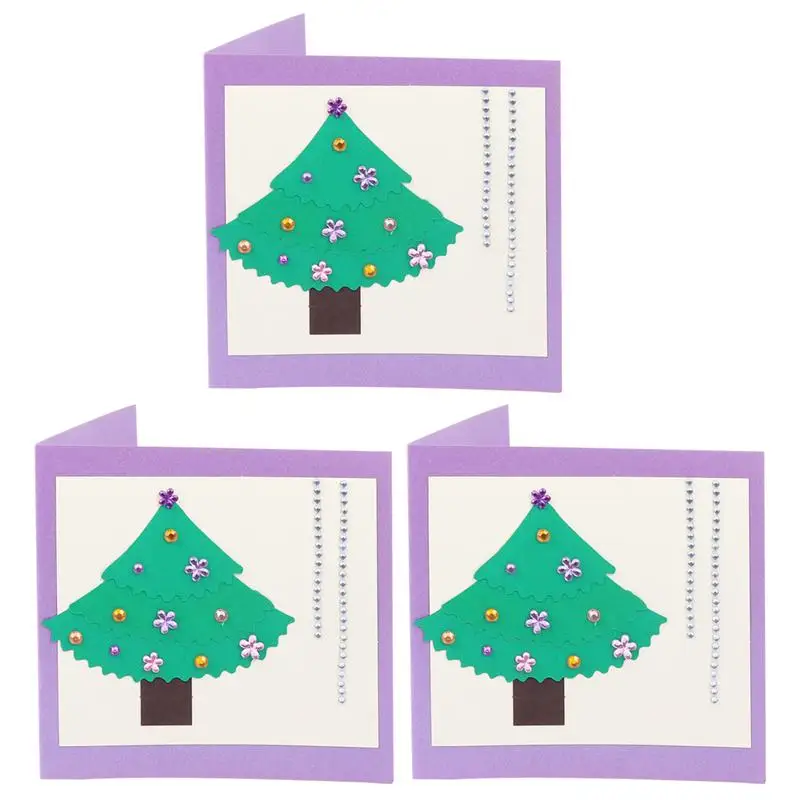 

3pcs Creative Beautiful Painting Cards Greeting Cards for Gift