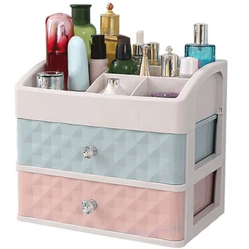 

1PCS Plastic Drawer Makeup Organizer Cosmetic Beauty Box Nail Desktop Storage Case