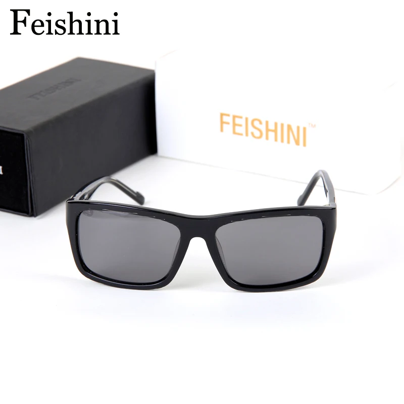 FEISHINI 2019 высокое качество поляризованных солнцезащитных очков Для мужчин
