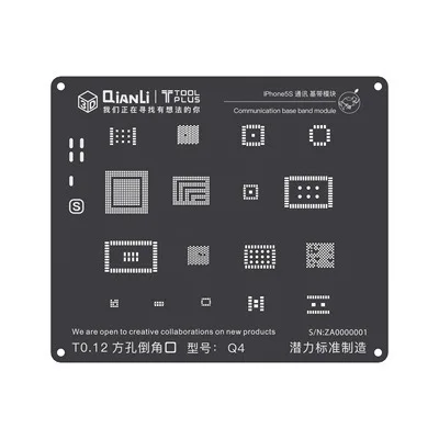 For iPhone 5 5S QIANLI iBlack 3D Baseband BGA трафарет для iPhone 5 5S 6G 6Plus 6S 6SP 7 7P 8 8P Wifi power IC Reball паяльная стальная сетка жестяная сетка - Цвет: For iPhone 5 5S
