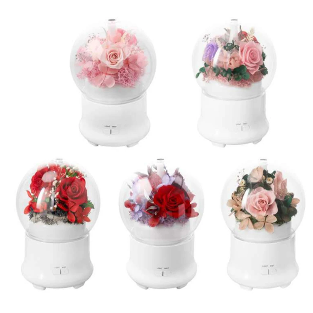 Immortal Flower Aroma Diffuser Essential Oil Air Humidifiers Ultrasonic Aromatherapy 7 Color LED Night light Office Home Gift