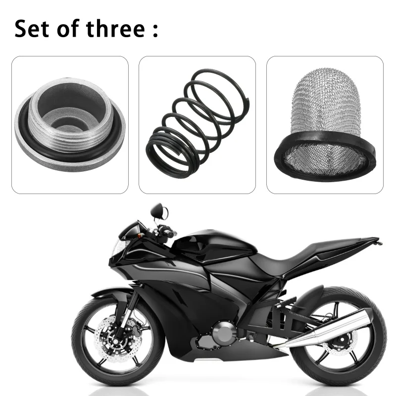 Kit Vidange Huile Scooter GY6 50-150cc - Joint, Filtre, Ressort Inclus - Compatible Baotian, Benzhou, Znen - 7