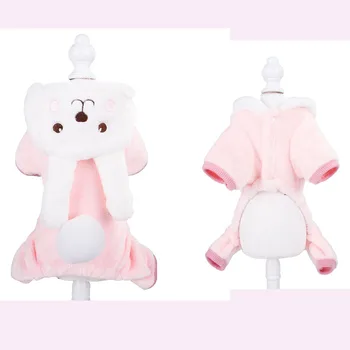 

Dog Clothes Thicken Fleece Jumpsuit Winter Rabbit Pattern 1.5-10kg Small Dogs Jumpsuit Coat and Rompers Cute Clothing Costume XL