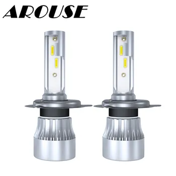 

AROUSE H4 Hi lo Car LED Headlight Bulbs H1 H7 H11 9005 9006 60W 8000LM 6000K CSP Led Auto Headlamp LED Lamp Lighting Bulb 12v24v