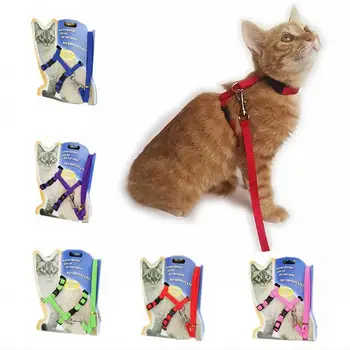 

Nylon Pet Lead Leash Harness Kitten Belt Strap Safety Rope Adjustable Dog Collar 2020