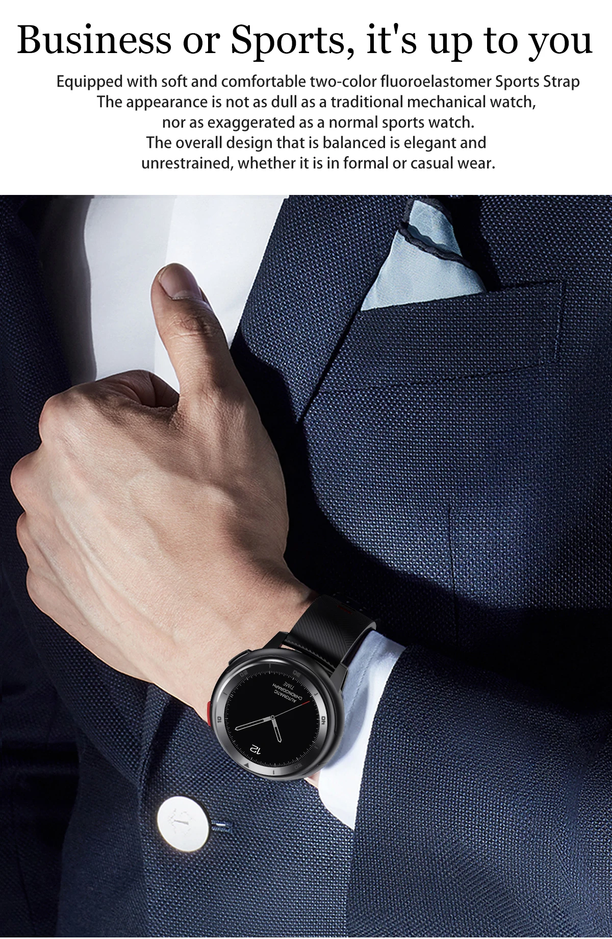 LYKRY Bluetooth Smartwatch фитнес трекер напоминание Сообщения ip68 Водонепроницаемый ЭКГ полный сенсорный экран часы для xiaomi apple phone