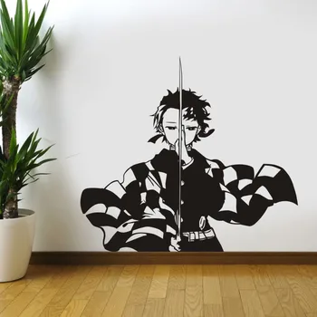 

Demon Slayer Wall Decal Kimetsu no Yaiba Vinyl Kamado Tanjirou Wall Stickers Decal Decor Home Decoration Anime Car Sticker